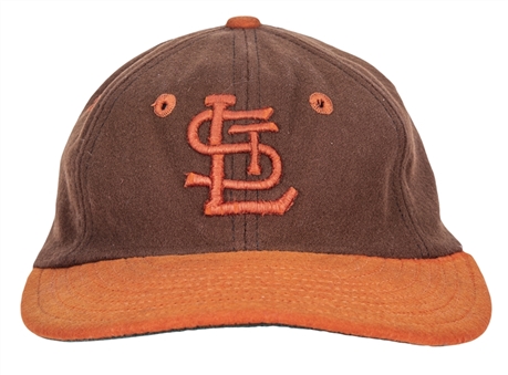 1948-52 Ned Garver Game Used and Signed St. Louis Browns Hat - Originally Sourced From Garvers Wife (JT Sports & JSA)